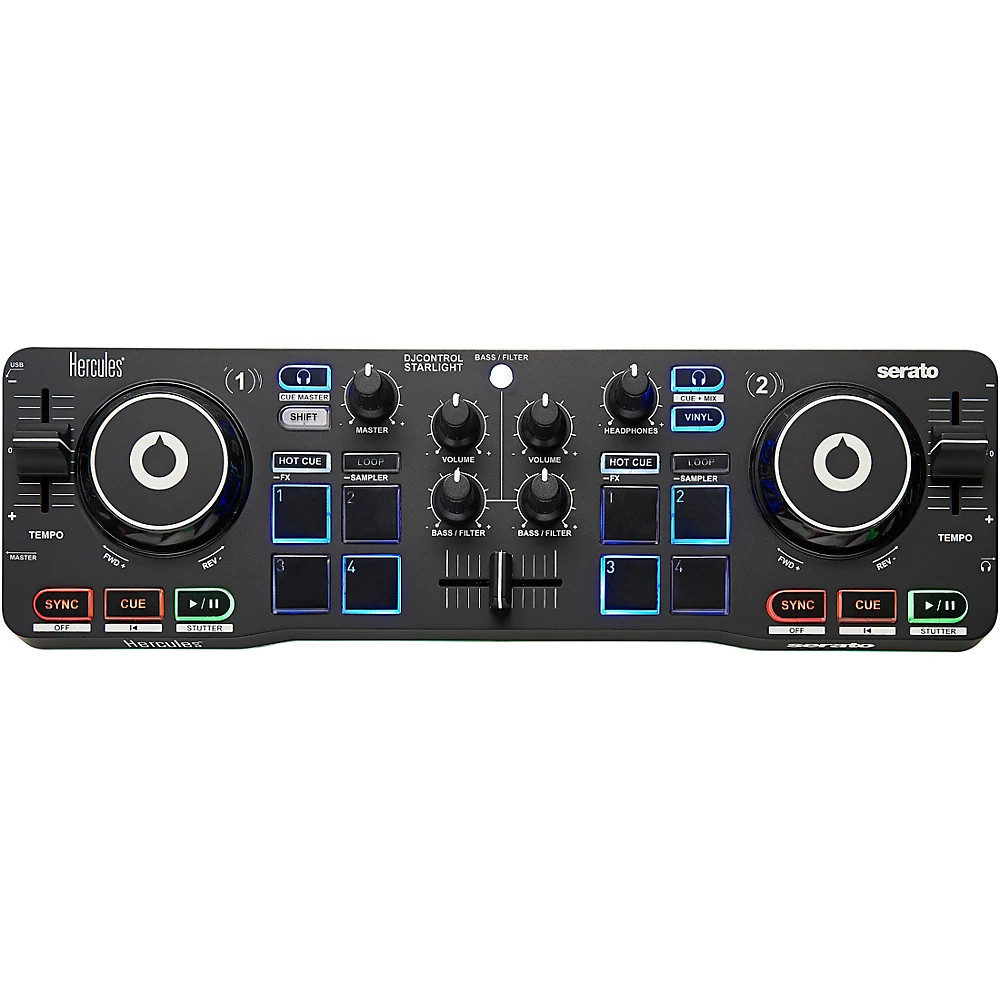 Hercules DJ DJControl Starlight Controller for Serato DJ Lite