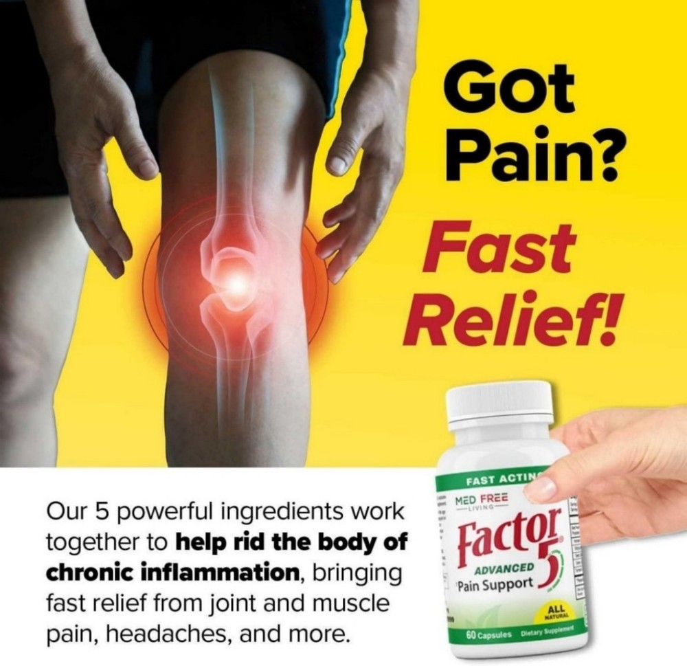 Med Free Living Factor 5 Advanced Joint Support 120 Capsules 2 Pack