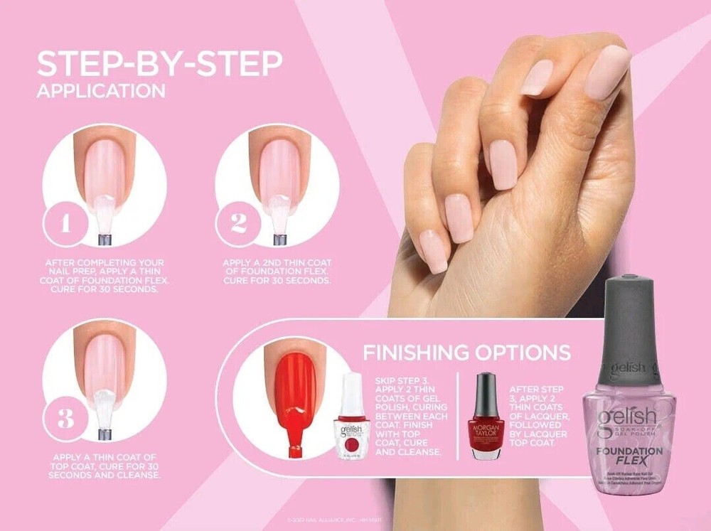 Harmony Gelish Brush On Foundation Flex - Clear 0.5oz