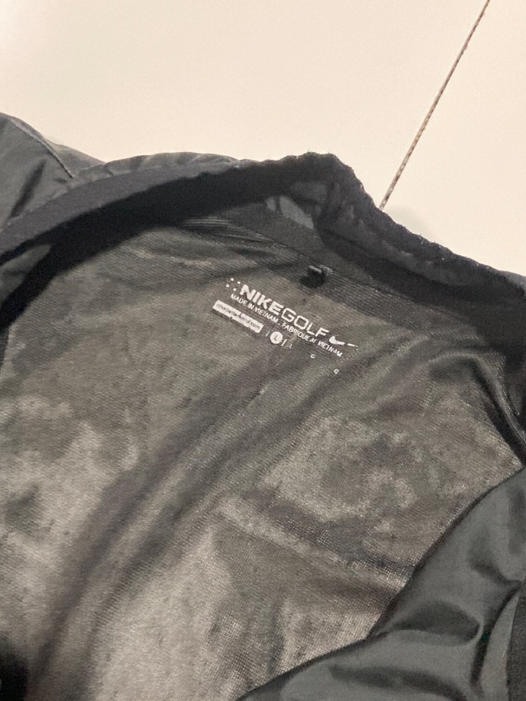 Billikens Nike Golf Wind Pullover size L Black 1/4 Zip Poly Pockets