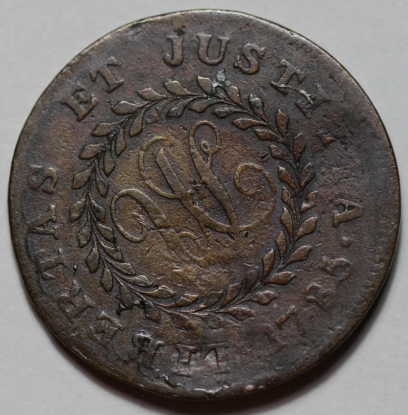 1785 Nova Constellatio, Pointed Rays, Colonial Copper