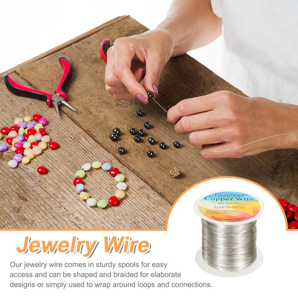 wire 328ft 28 Gauge Copper Craft Wrapping Wire, White