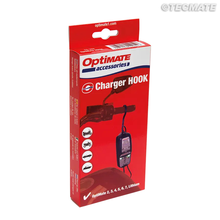 OptiMate Motorcycle Battery Charger Hook Mount