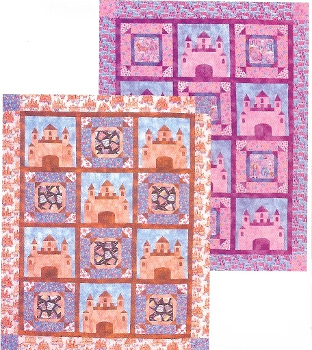New Child's Pieced Quilt Pattern SAND CASTLES 62x79