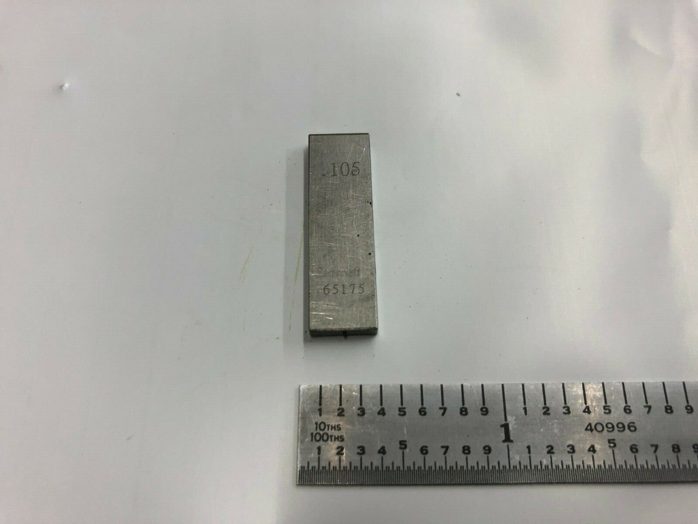 .105 Starrett Rectangular Steel Gage Gauge Block.