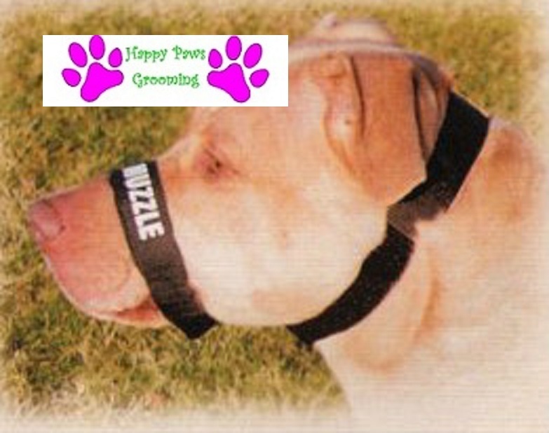 DOG GROOMING TRAINING No Bark No Bite Comfort Easy Fit Adjustable Muzzle *LARGE