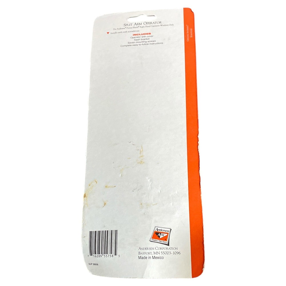 Andersen Window Operator Casement Windows Right Hand Split Arm Operator 83-95