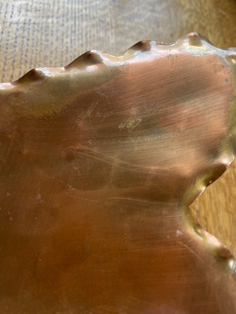 Vintage Hand Hammered Copper Gregorian Copper Wall Sconce Handmade Candlestick