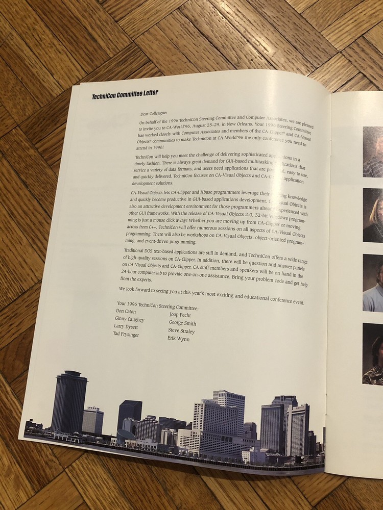 1996 TechniCon Tech Conference At CA-World New Orleans Info Packet