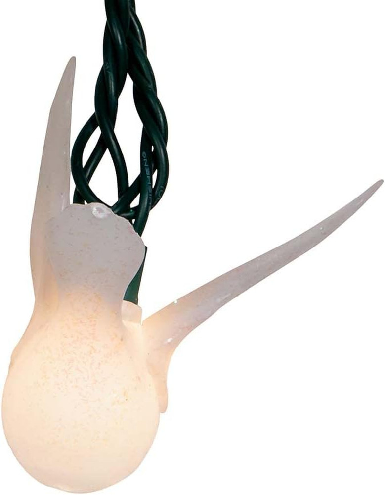 UL 10-Light Glitter Dove Light Set