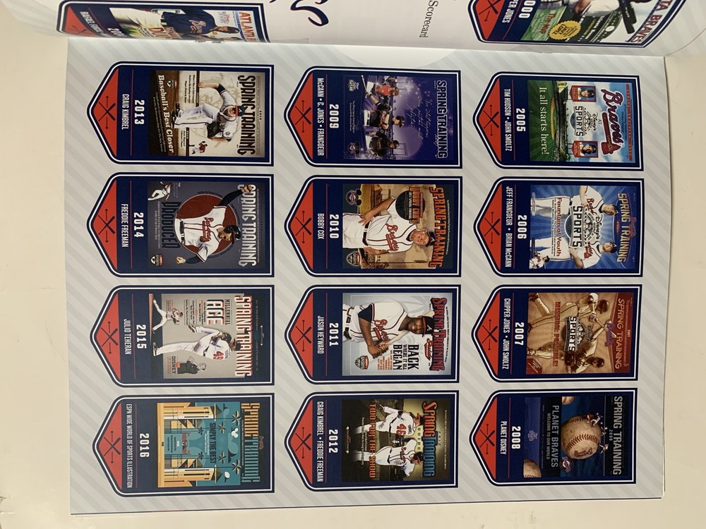 ATLANTA BRAVES 2017 OFFICIAL SPRING TRAINING GUIDE VOL 20 NICE GUIDE