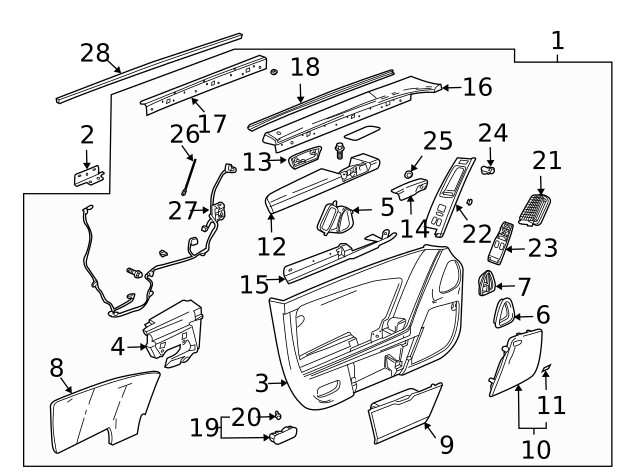 Genuine GM Upper Trim Retainer 10357838