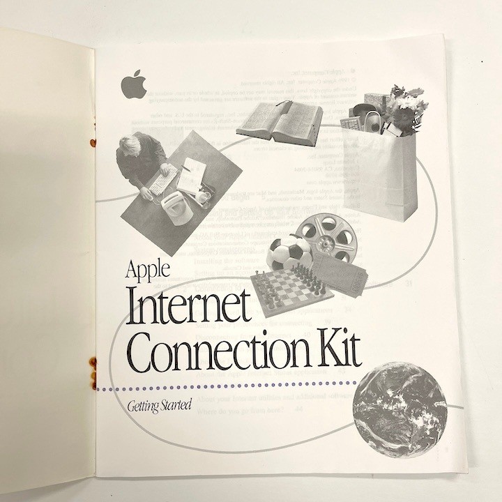1996 Vintage Book Apple Internet Connection Kit: Getting Started Manual Only