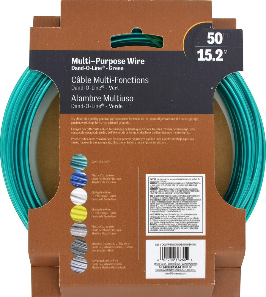 Green Plastic Coated Steel Wire for Clothesline Wire