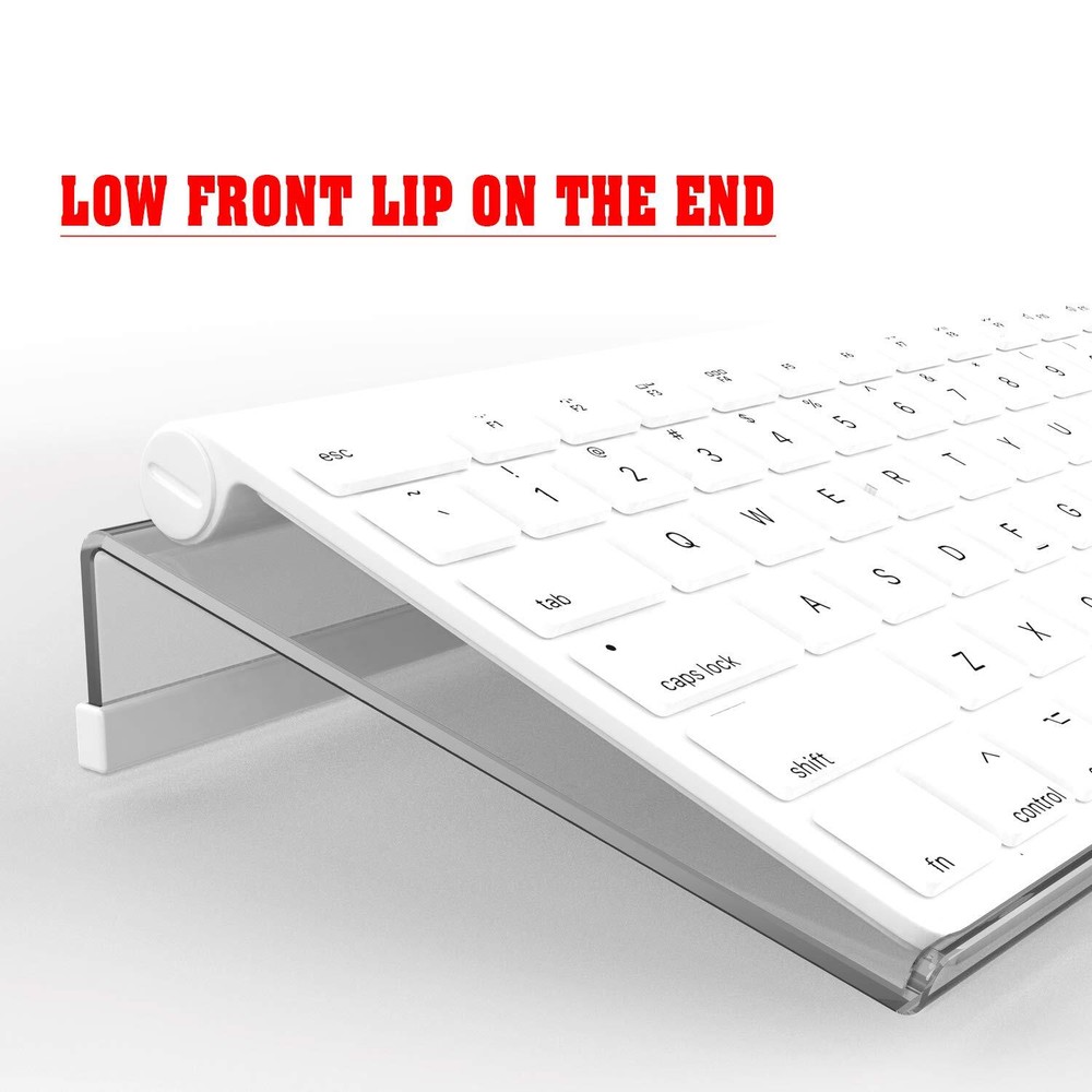 Acrylic Tilted Computer Keyboard Stand for Compact Keyboard 78 Keys Keyboard ...