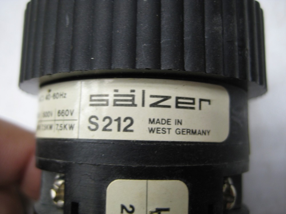 SALZER S212 ROTARY SWITCH NSNP