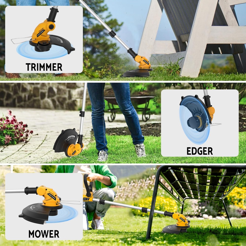 3 in 1 Cordless String Trimmer (No Battery) Compatible with Dewalt 20V Max Ba...