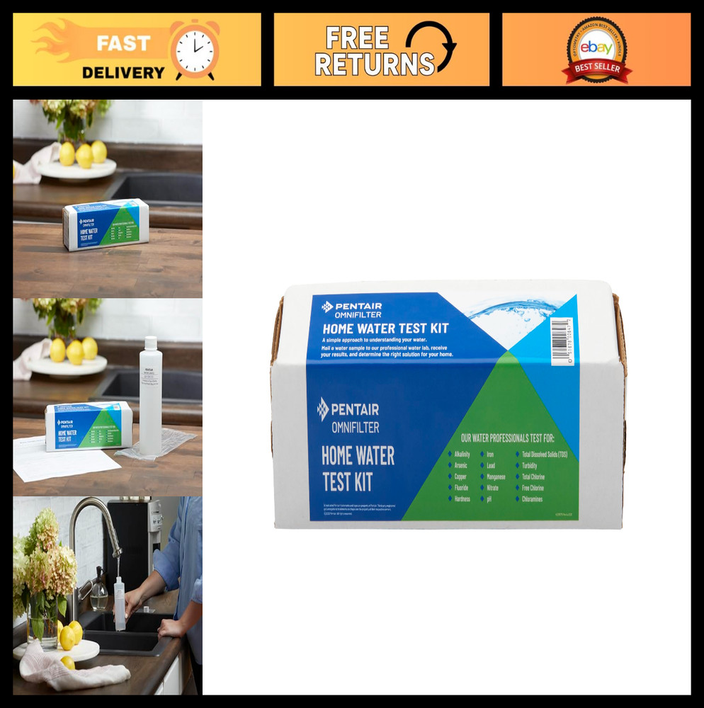 Home Water Test Kit - Mail-in Lab Analysis, Easy DIY Testing for Safe Drinking W