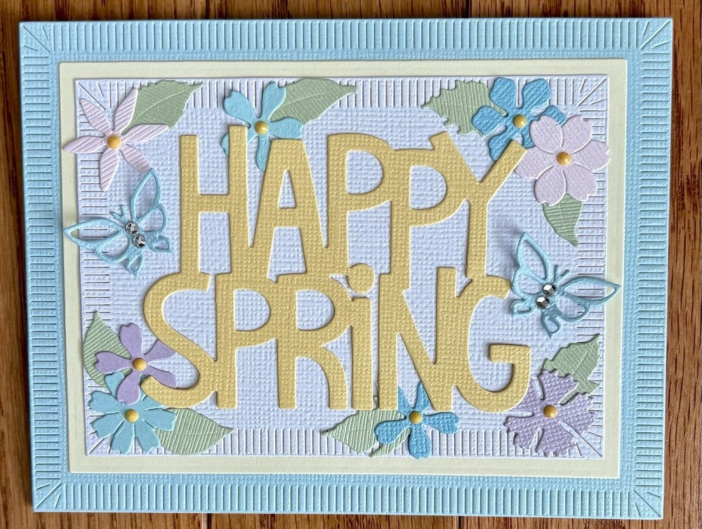 Happy Spring Card - Handmade