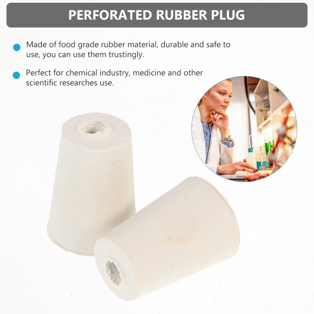 15 Pcs Rubber Stops Plug Stopper Bottle Bung Laboratory Sealing Tools