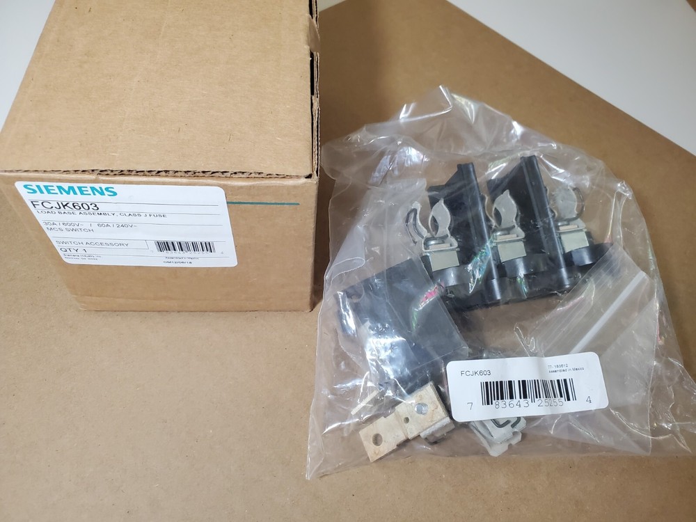 NEW Siemens FCJK603 Load Base Assembly, Class J Fuse MCS Switch