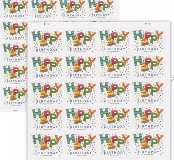 HAPPY BIRTHDAY! Forever Stamps 20/sheet