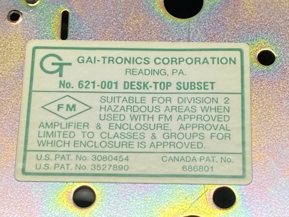 GAI-Tronics 621-001 Desk-Top Subset