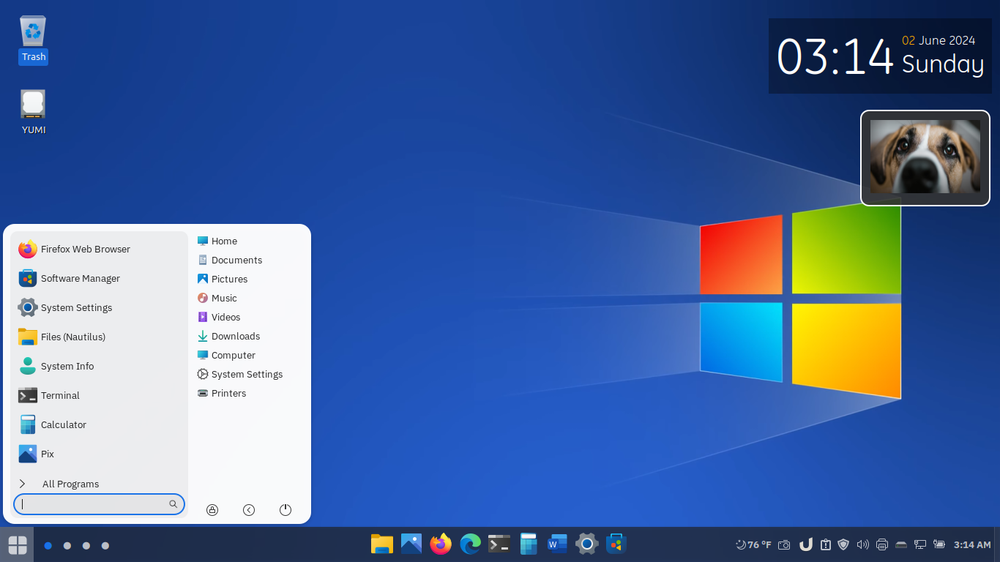 Linux Mint 22 pre-installed 2.5" 160GB Hard Drive (Windows 10 Look) (2)