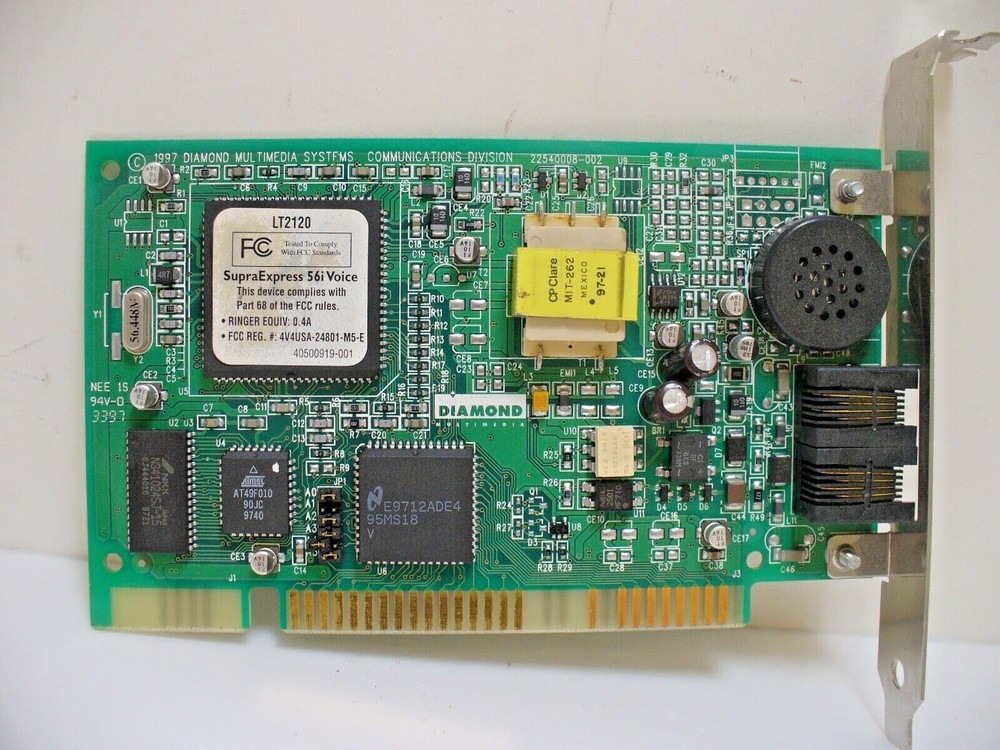 DIAMOND Multimedia Systems SupraExpress 56k PCI Voice PCI Modem Tested