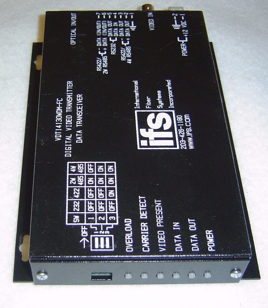 IFS VDT14130WDM-FC Digital Video Transmitter Data Transceiver