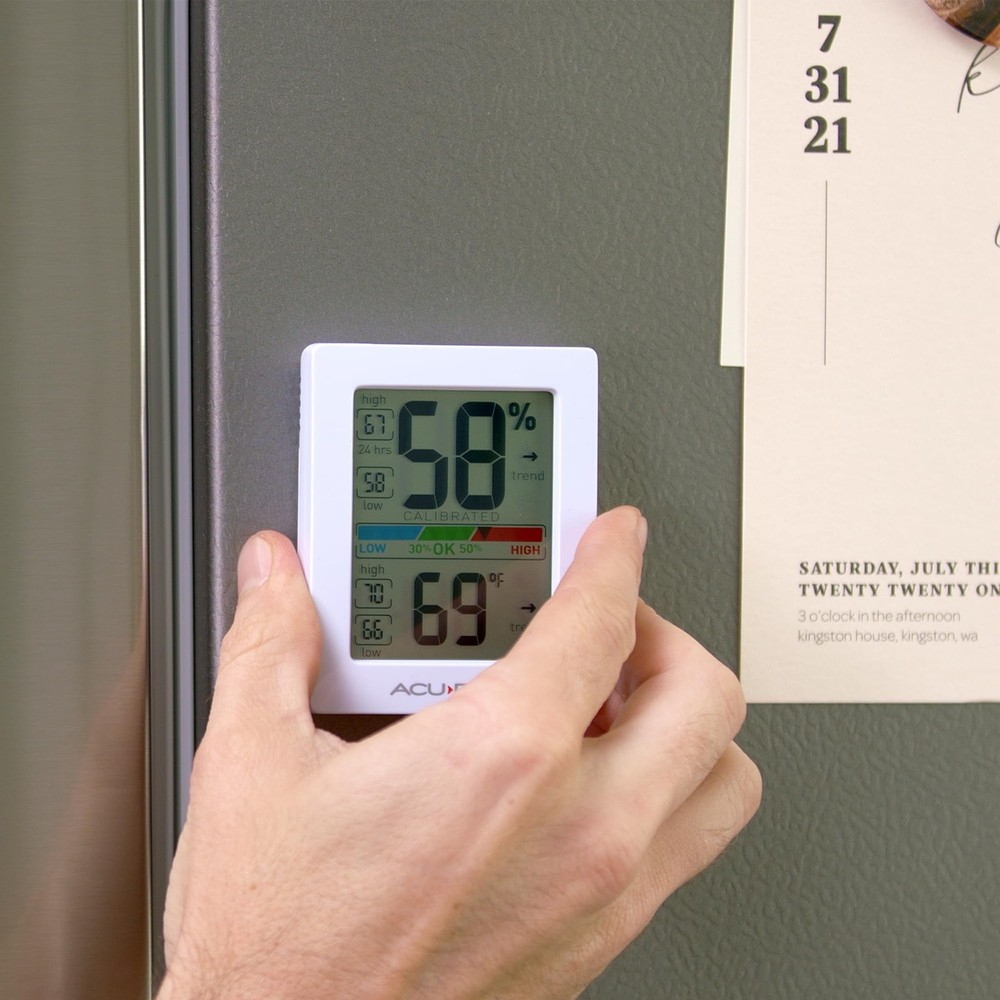 AcuRite Humidity Meter Hygrometer and Indoor Digital Thermometer with Tempera...