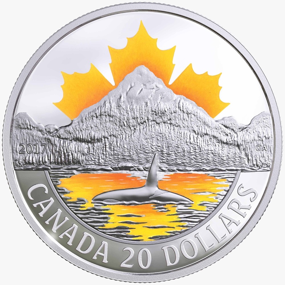 2017 Canada $20 Fine Silver Coin - Canada's Coasts: Pacific Coast