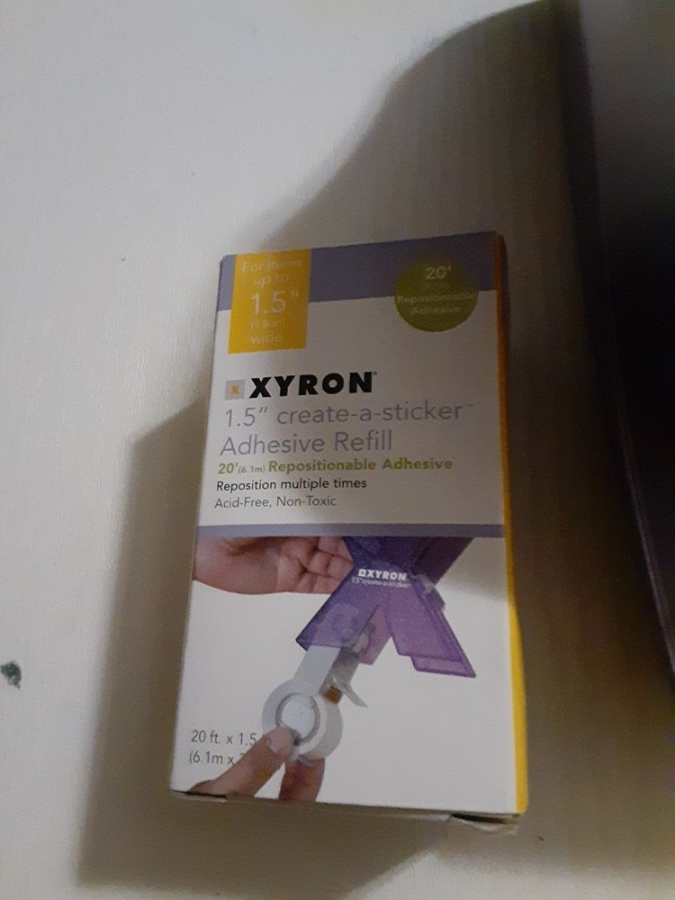 Xyron 2.5” Create-a-Sticker Machine Used Includes Adhesive Refill