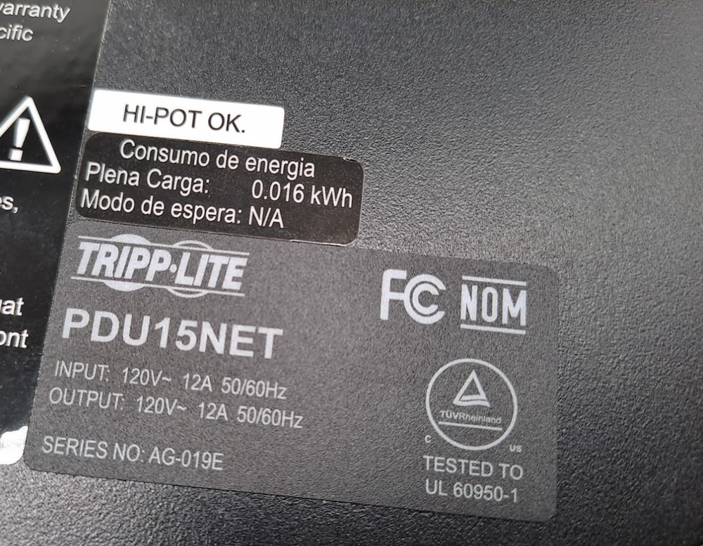 TRIPP.LITE PDU15NET 2 OUTLETS POWER DISTRIBUTER