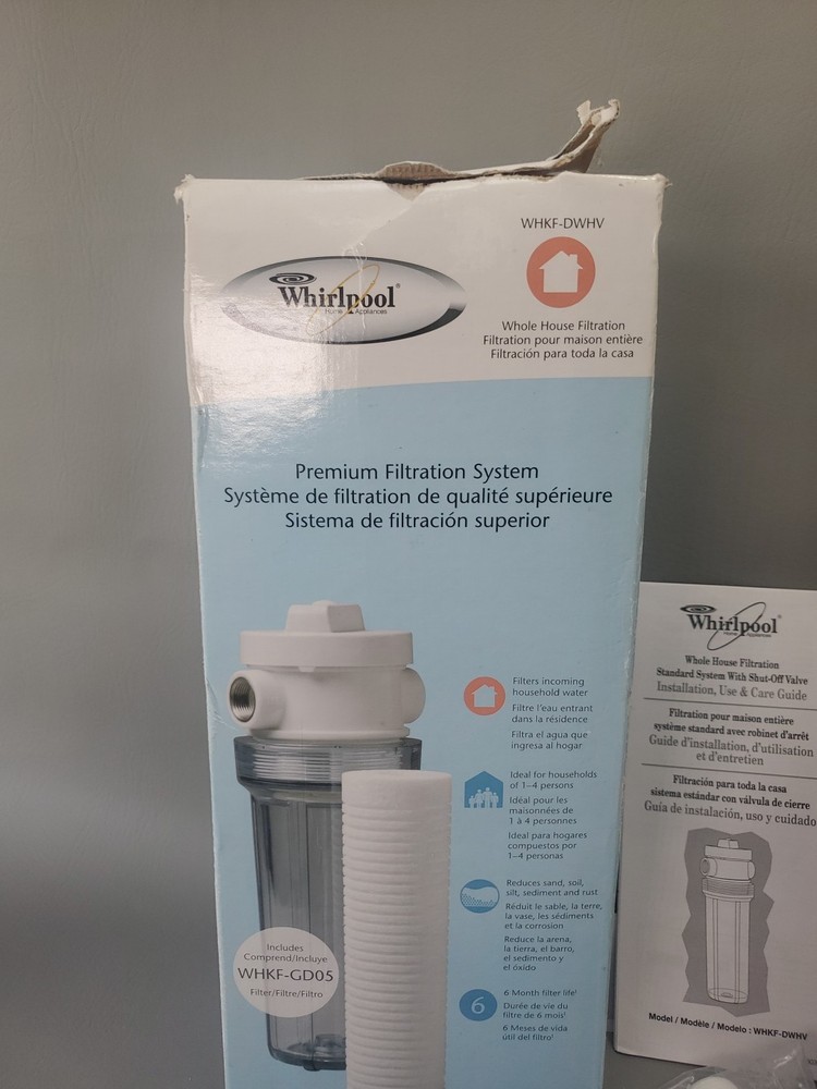Whirlpool WHKF-DWHV Whole Home Premium Water Filtration System w/ Filter New