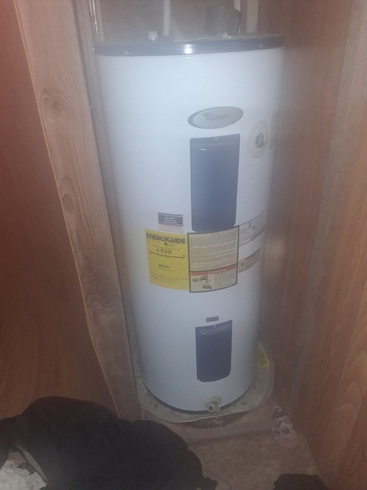 Whirlpool 50 Gallon Electric Tall Storage Tank Water Heater White E1F50RD045V