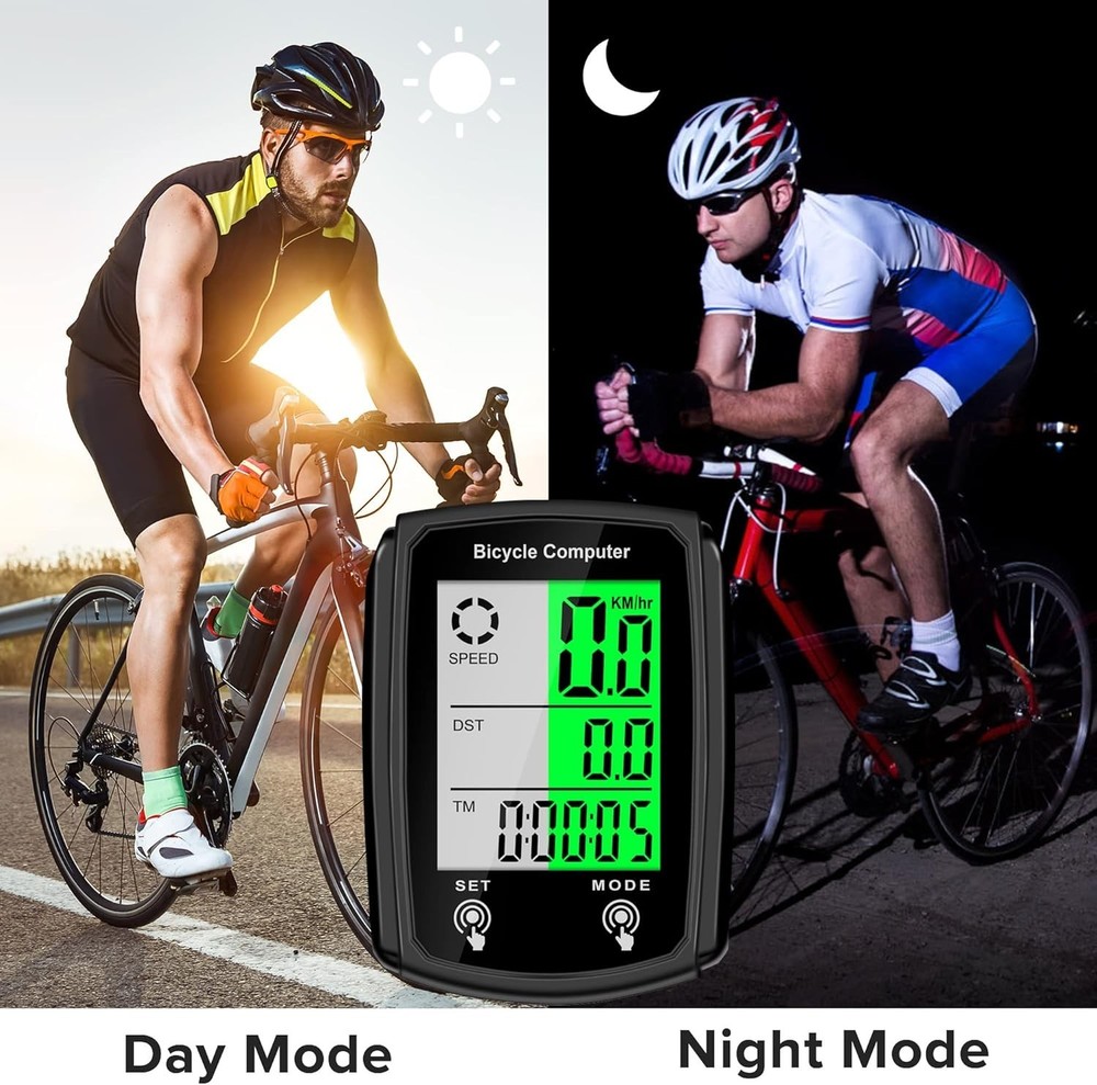 Multi-Function Wired Bicycle Speedometer with LCD Display - Accurate Tracking