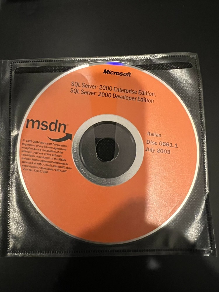 SQL Server 2000 Enterprise Edition Italian