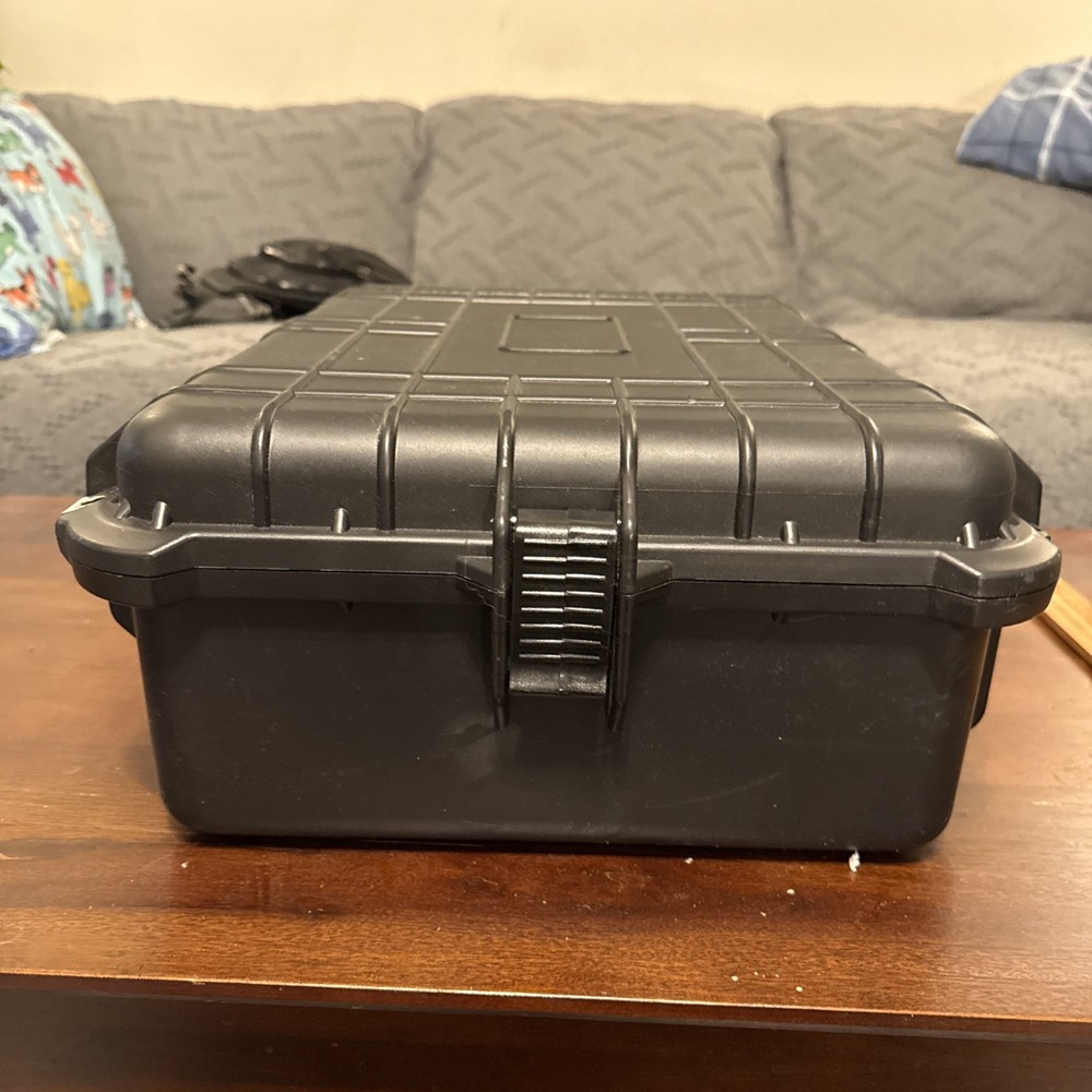 Black Hard Carrying Storage Case (3 Tier) w/ Foam Inserts