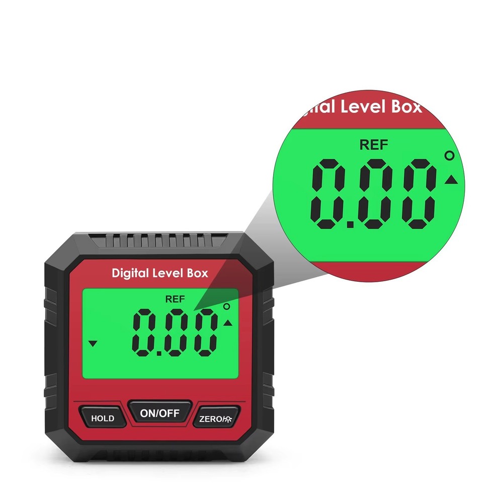 360 Degree Digital Angle Finder Level Box Protractor Bevel Ruler