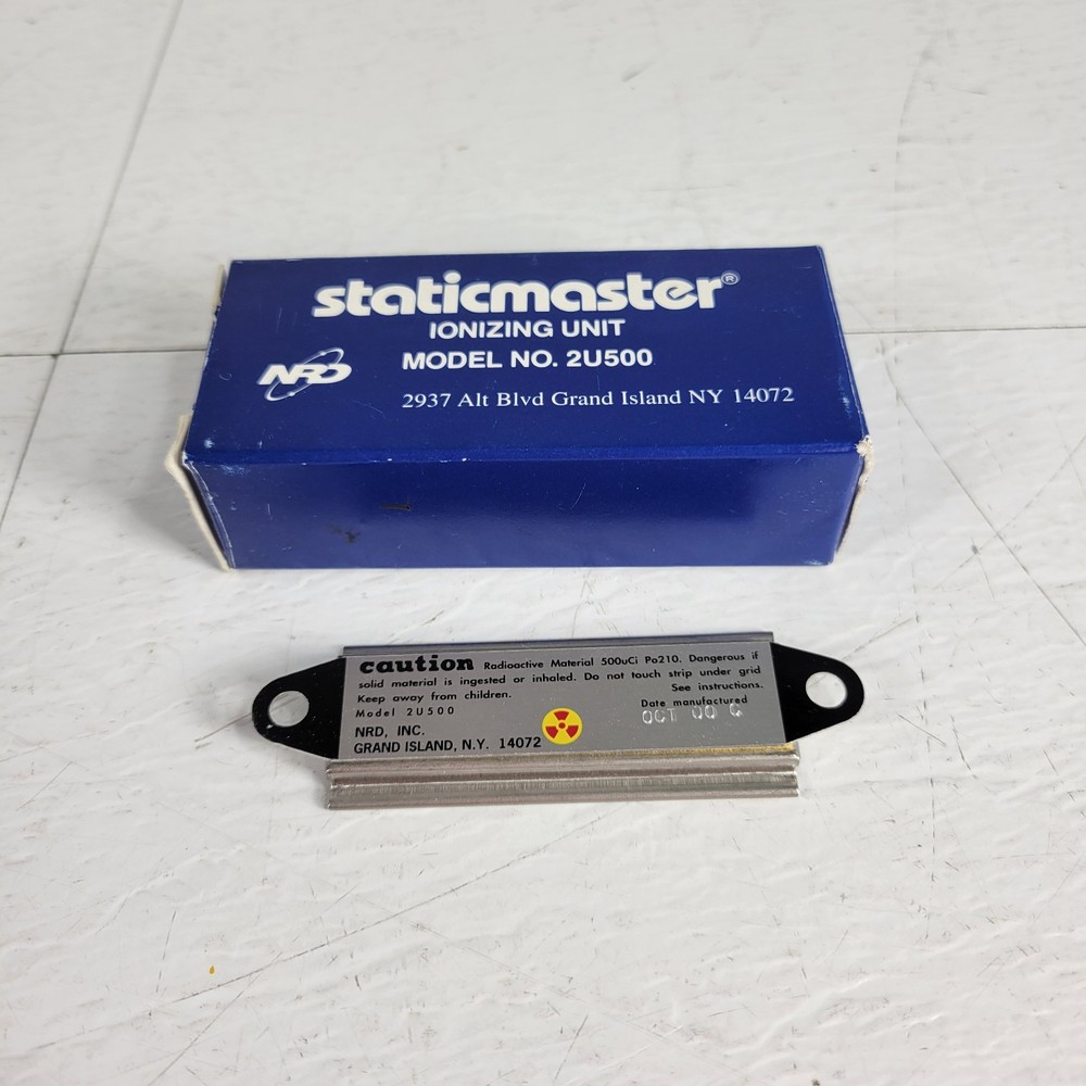 Vintage NRD 2U500 Staticmaster Static Eliminator Ionizing Cartridge Self