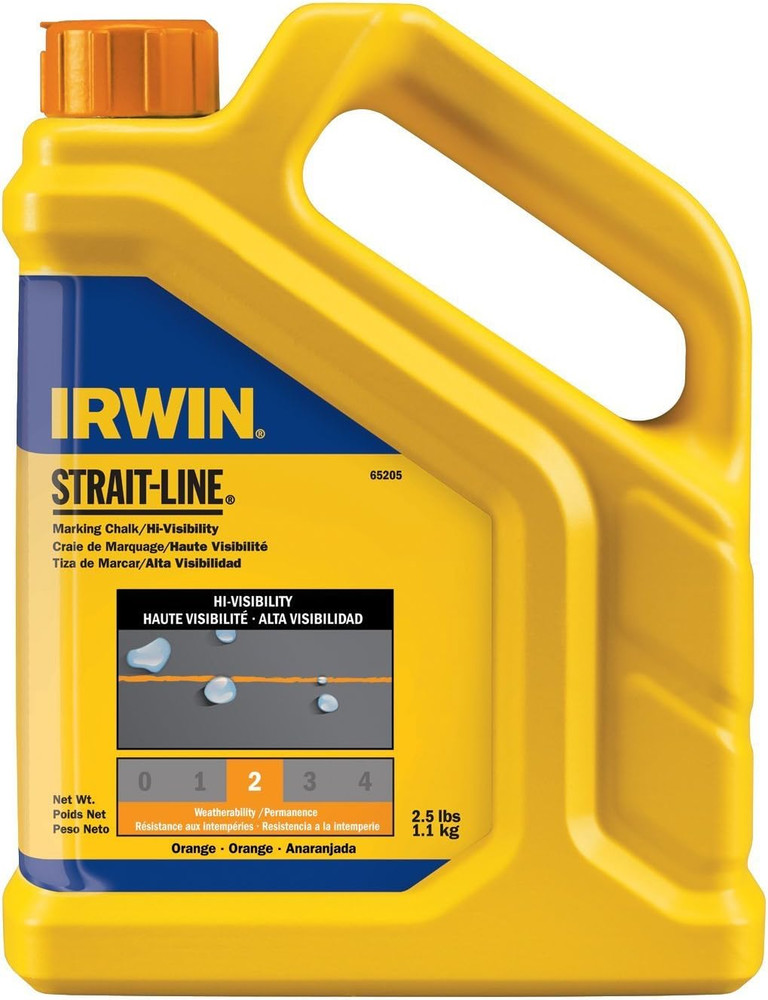 Tools STRAIT-LINE 4935522 Permanent Staining Marking Chalk, Crimson Red, 2 Poun
