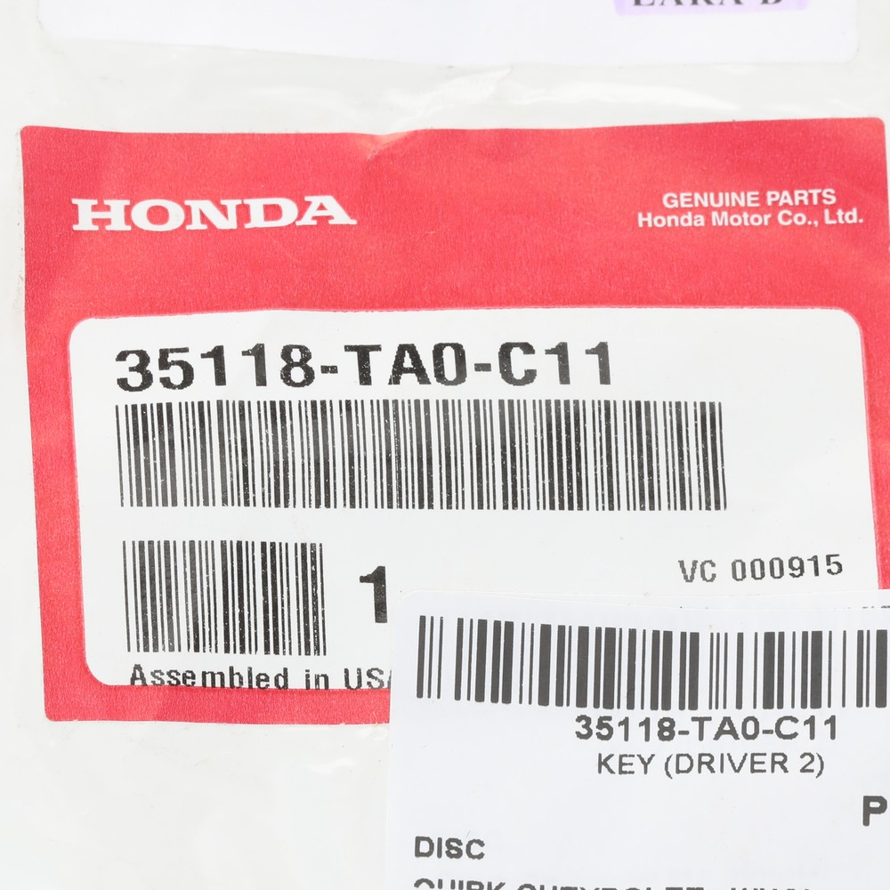 Genuine Honda Keyless Entry Transmitter 35118-TA0-C11