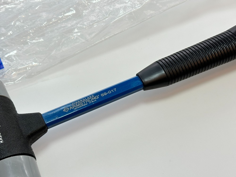 NOS Armstrong Tools USA 2" Soft Face Interchangeable Hammer, Grey Super Soft Tip