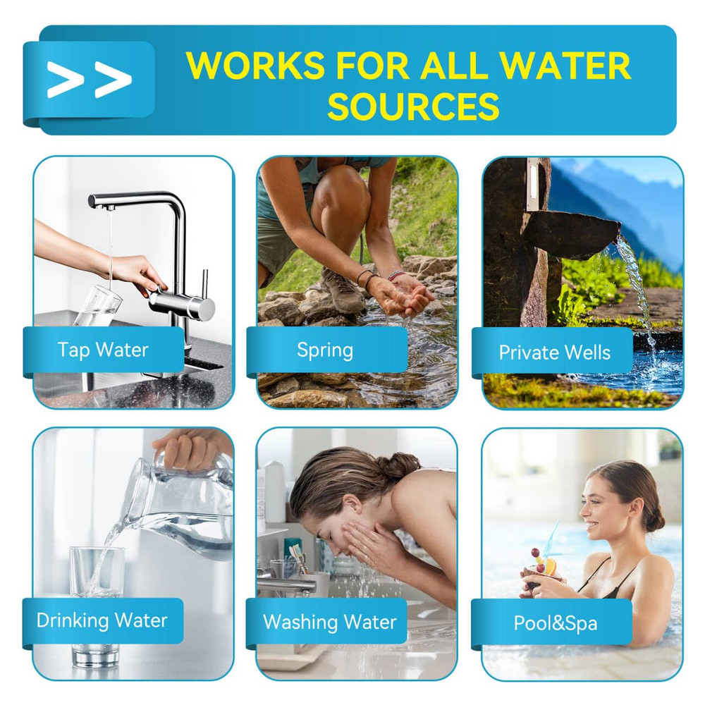 Heavy Metals Water Test Strips (8 Tests) - 100Ct Home Water Testing Kit for Iron