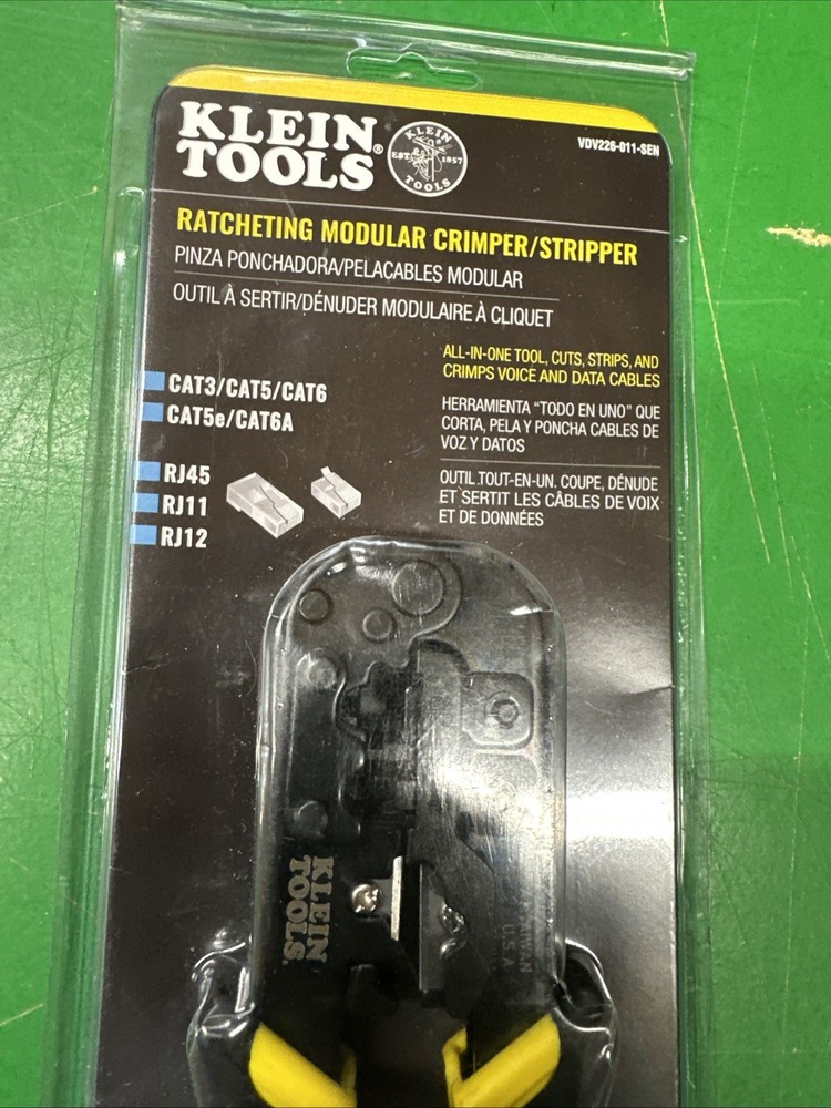 Klein Tools Ratcheting Modular Crimper/Stripper VDV226-011-SEN