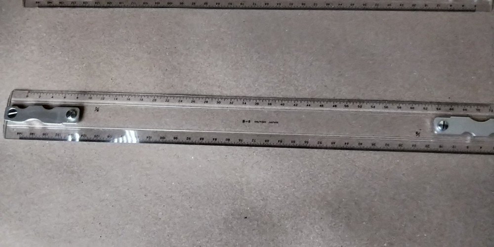 MUTOH Drafting Machine Scale / Rule 18” Model B-5
