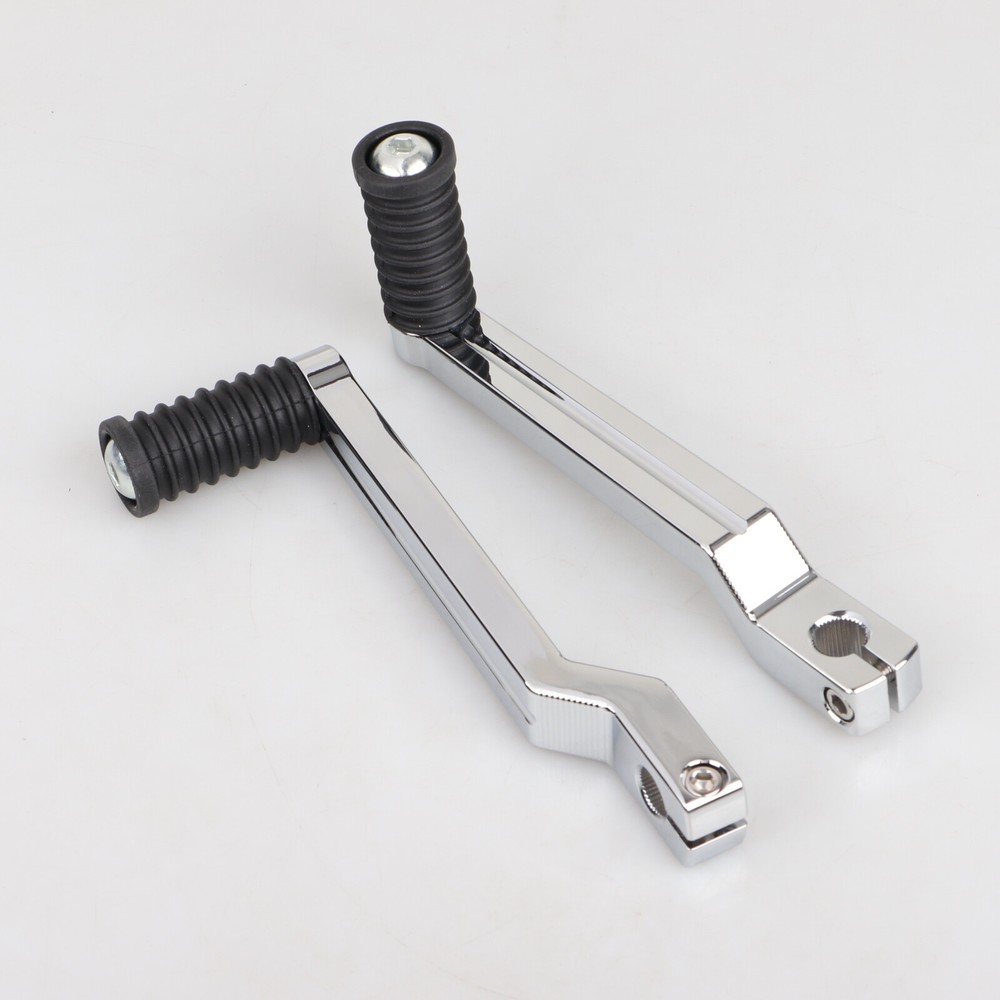 Chrome Heel Toe Shift Lever Pegs For Harley Softail Electra Glide FLHTCU FLHTK