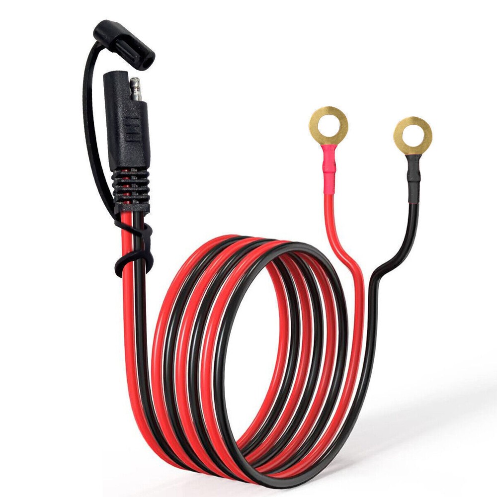 16AWG SAE to O Ring Extension Cable 6Ft Power Quick Disconnect Wire Harness Cord