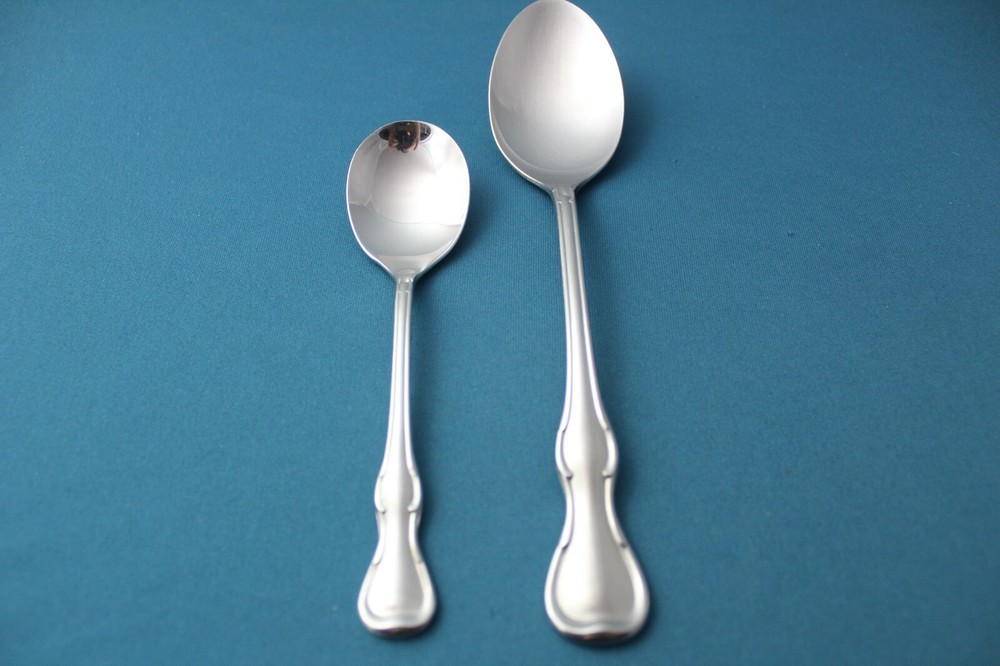 Reed & Barton MODERN PROVINCIAL Serving (2pc Set) Tablespoon / Sugar Stainless